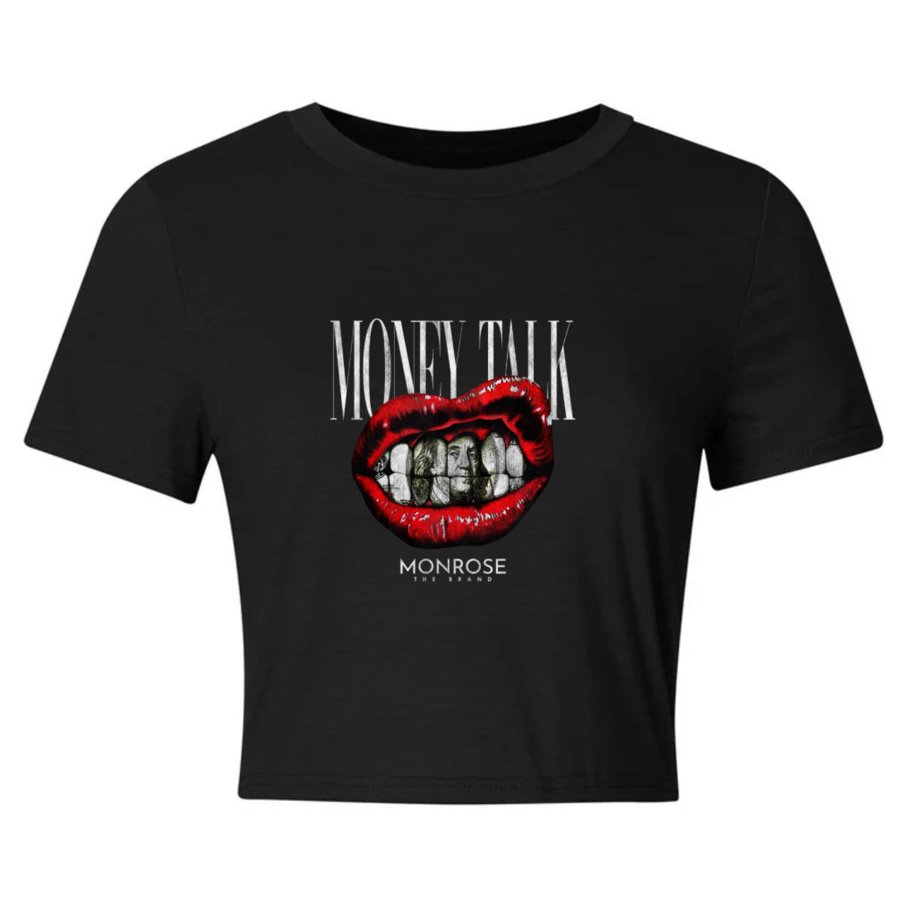 $Money Talk cropped Tee